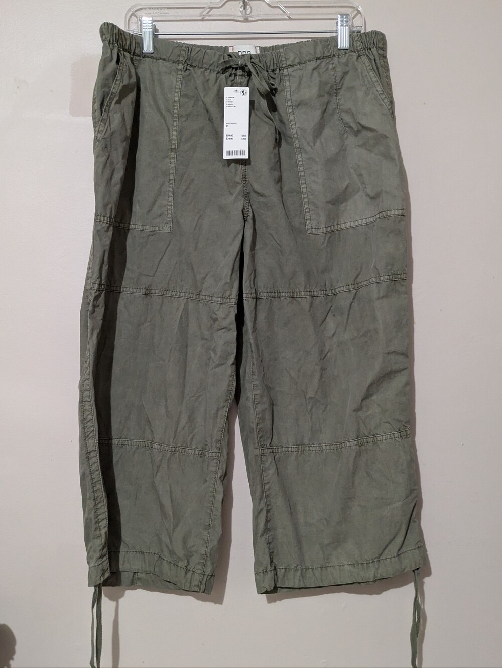 BDG By Urban Outfitters Moss Green Drawstring Cargo Pants Size XL New With Tags